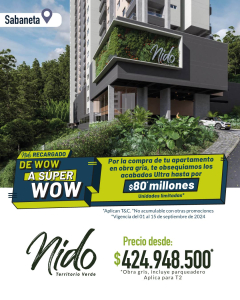 Nido apartamentos constructora Centro Sur