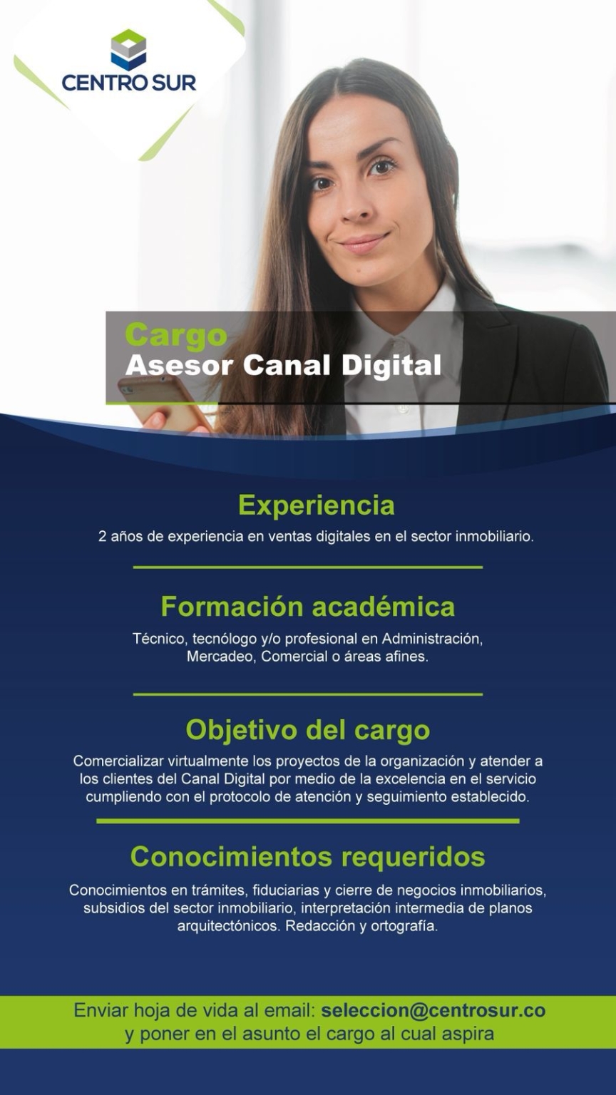 Vacantes Constructora Centro Sur
