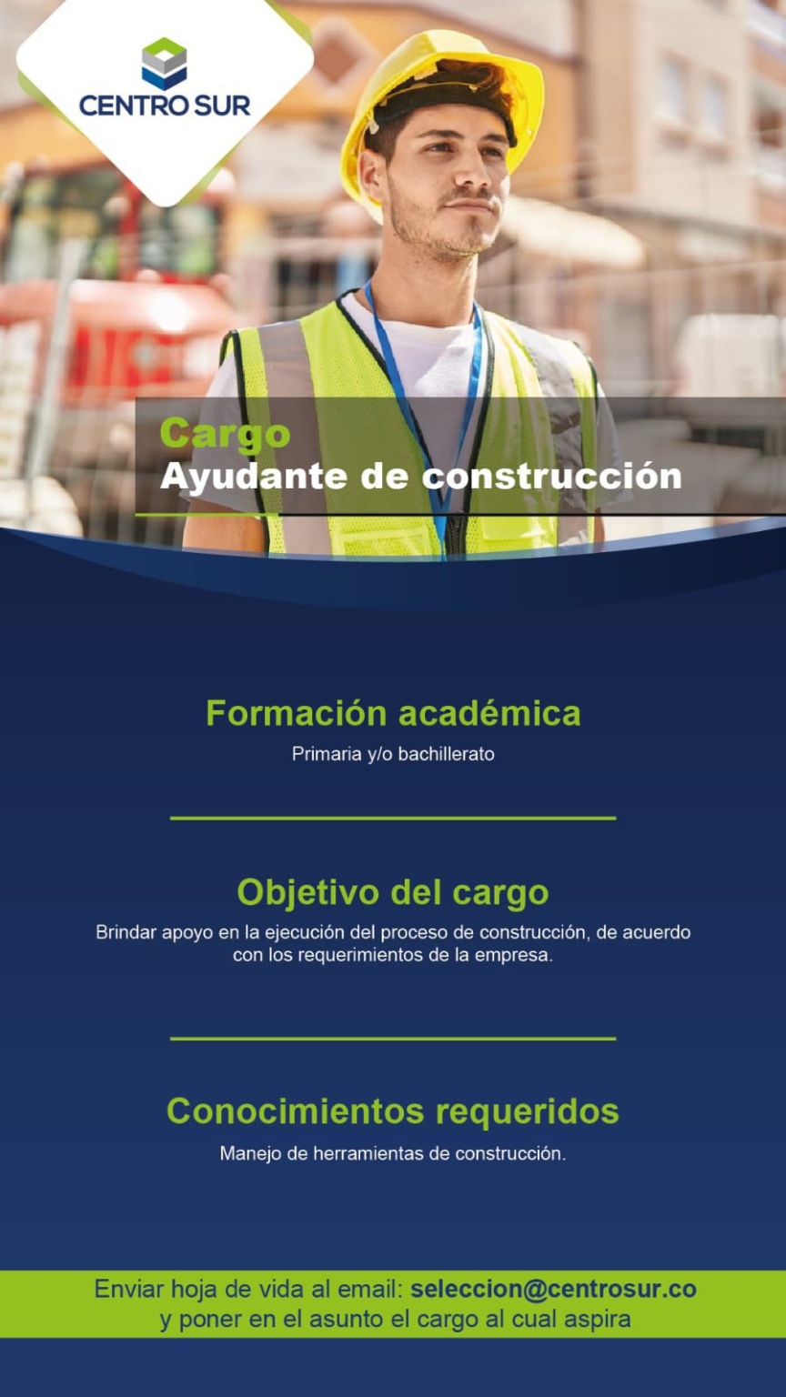cargo ayudante de construcción