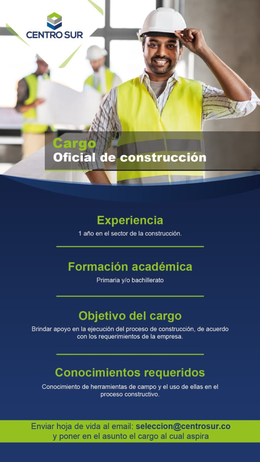 cargo oficial de construcción