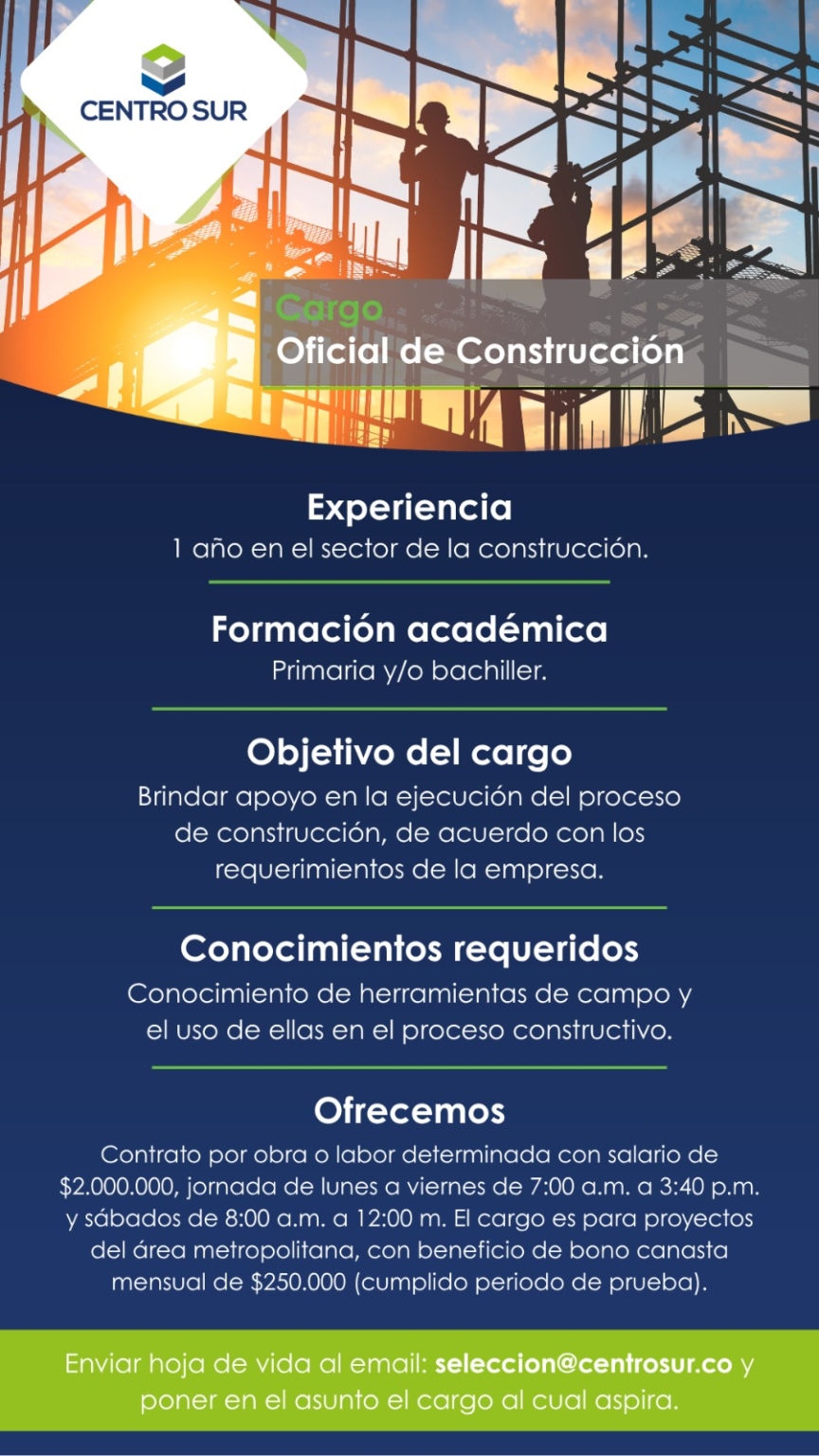 oficial de construccion