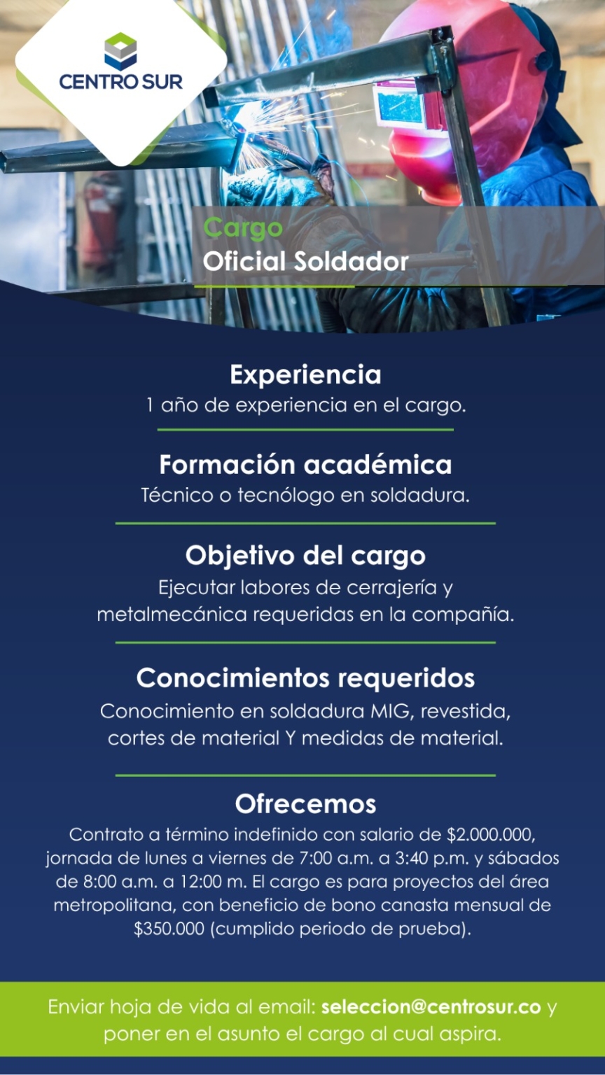 oficial soldador